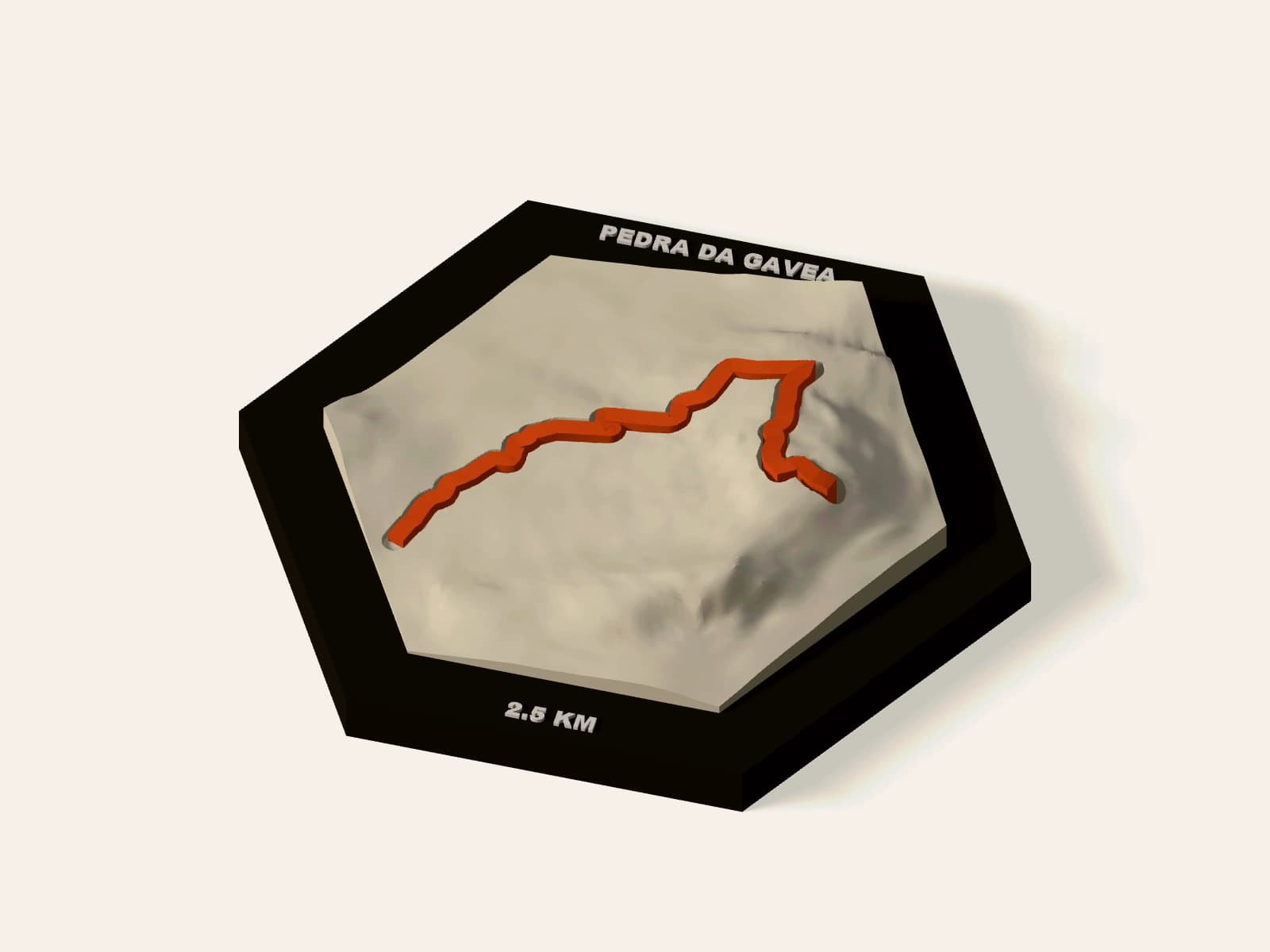 Prévia do relevo 3D de Pedra da Gávea